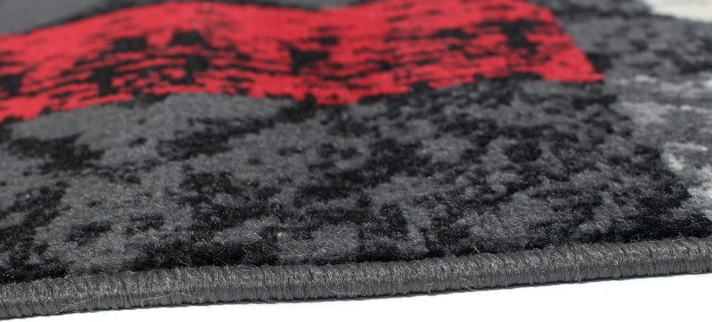 TA Koberec D322A TMAVO SIVÁ LACNÁ PP CRM Rozmer: 100x150 cm