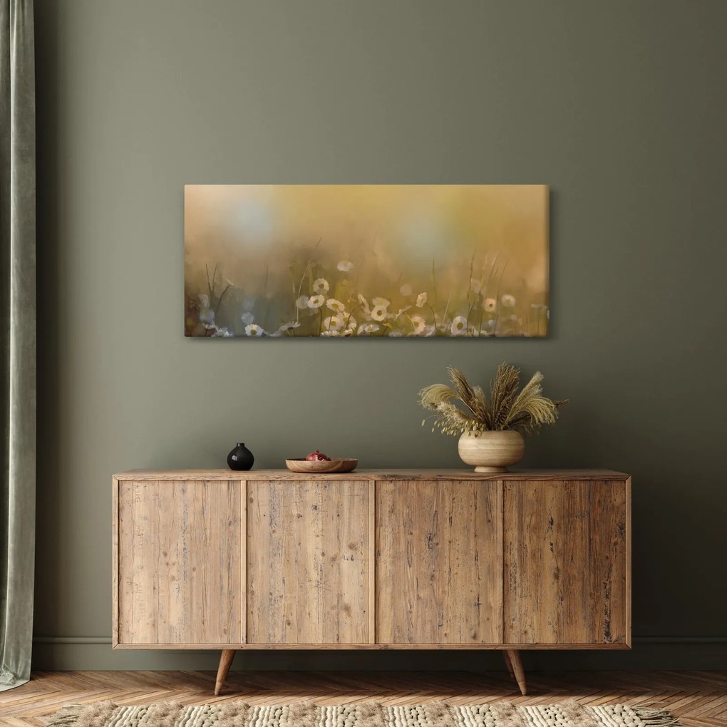 Obraz - Olejomaľba sedmokrások (120x50 cm)