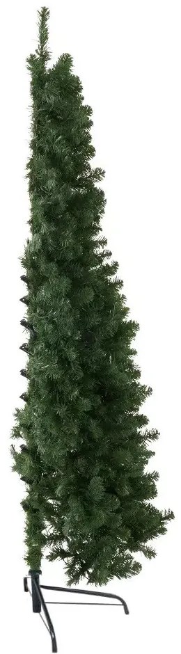 Umelý vianočný polovičný stromček, 160 LED- ov, 180 cm 340 vetiev