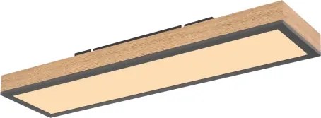 Stropní LED osvetlenie Doro 60 cm, drevený vzhľad%