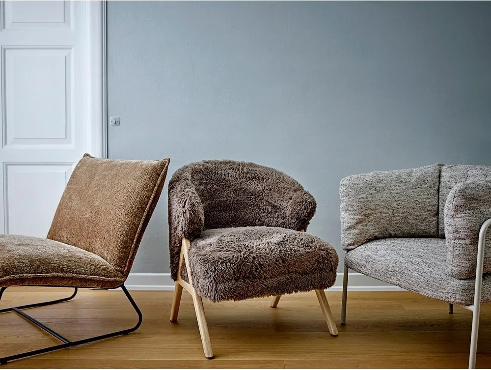 Sivobéžové kreslo Karel – Bloomingville