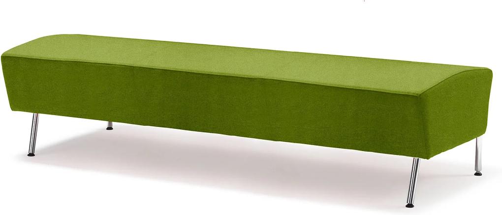 Rovný taburet Alex, 1800 mm, tkanina Medley, limetková zelená