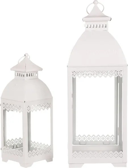 Set dvoch lampášov biely JL343 (2 ks)