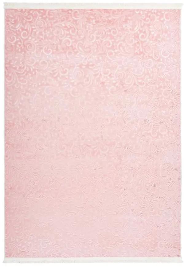 Lalee Kusový koberec Peri 100 Powder Pink Rozmer koberca: 80 x 280 cm