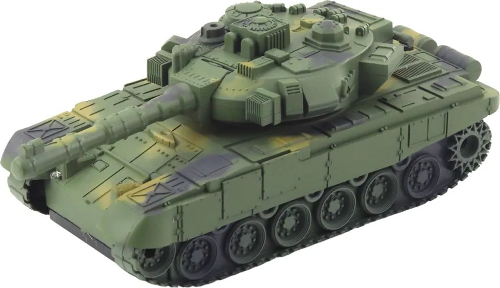 LEAN Toys T90 diaľkovo ovládaný RC vojenský tank Svetlá Zvuky Zelená 1:18