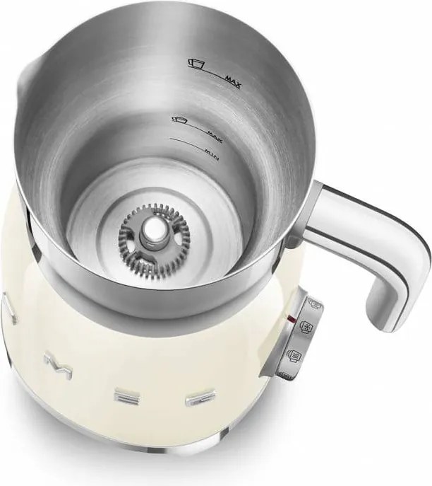 Béžový elektrický šľahač mlieka 50's Retro Style – SMEG