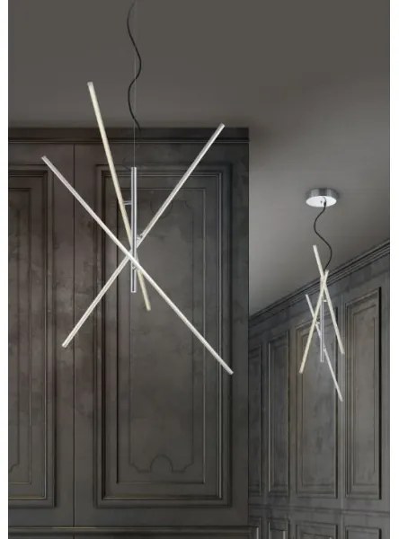 Trio - LED Stmievateľný luster na lanku TIRIAC 3xLED/7,5W/230V
