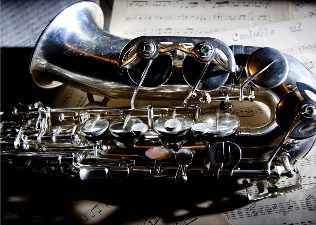 Obraz - Saxofón (70x50 cm)