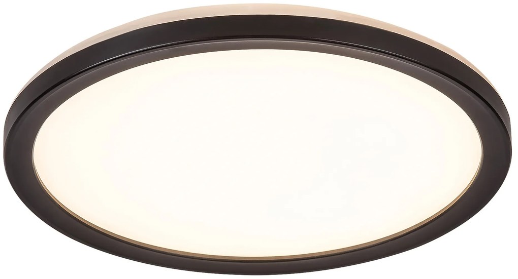 RABALUX INVERNESS vonkajšie stropné LED svietidlo s diaľkovým ovládaním, 15W, 28cm, čierne, IP44, okrúhle