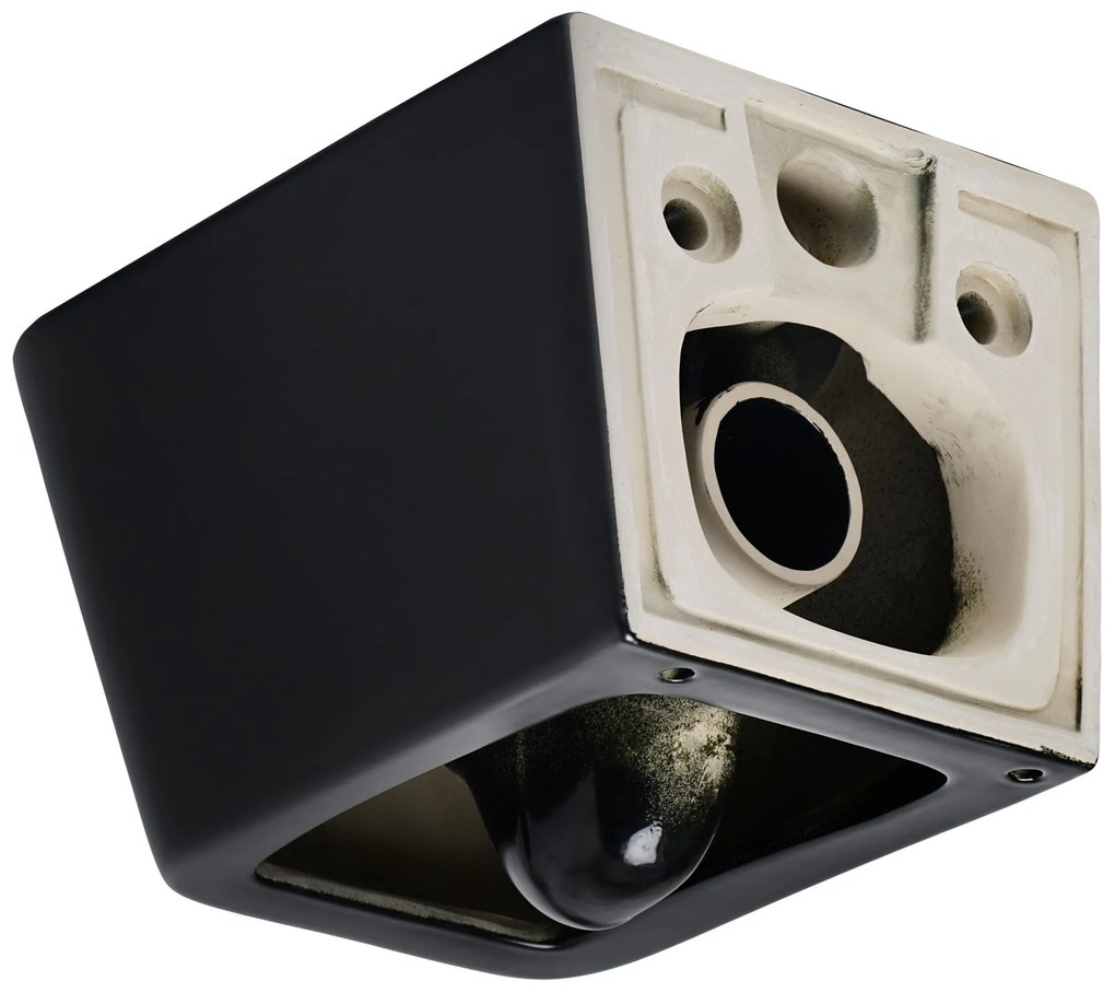 Závesná WC misa Wall Hung čierna