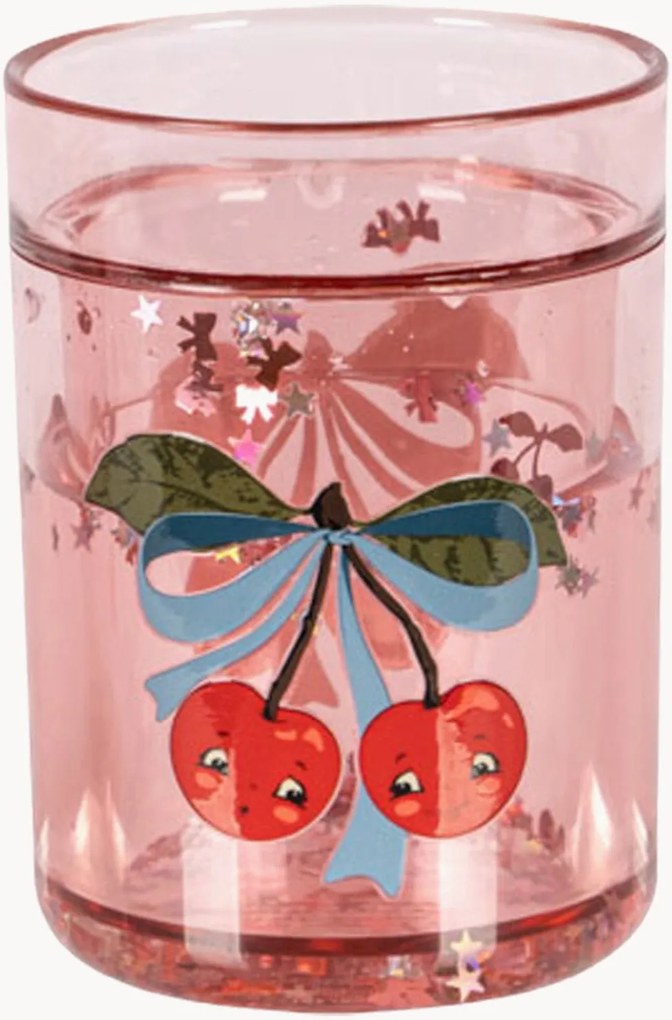 Detské trblietavé poháre Cherry Bow, 2 ks