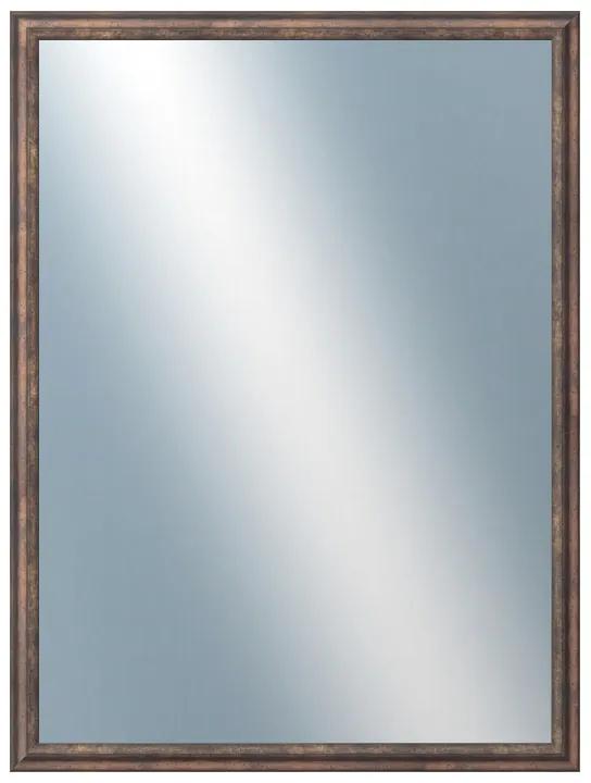 DANTIK - Zrkadlo v rámu, rozmer s rámom 60x80 cm z lišty TRITON meď antik (2141)