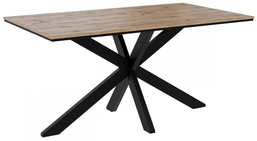 Moderný stôl Pilto, Farby: betón / čierna