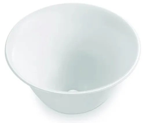 Bathco 4062 - Umývadlo na dosku NORDIC, priemer 42 cm, porcelán/biela