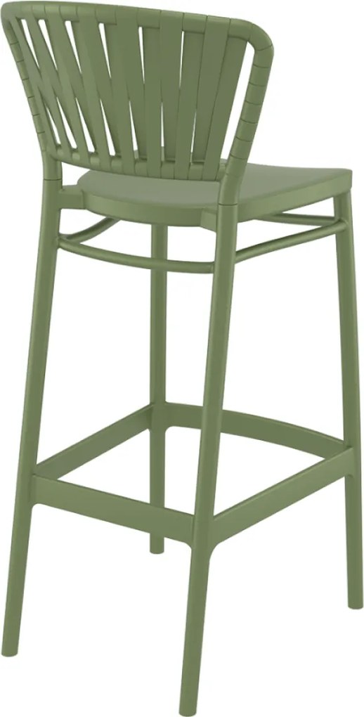 PORTOFINO BAR 75 záhradná barová stolička olive green