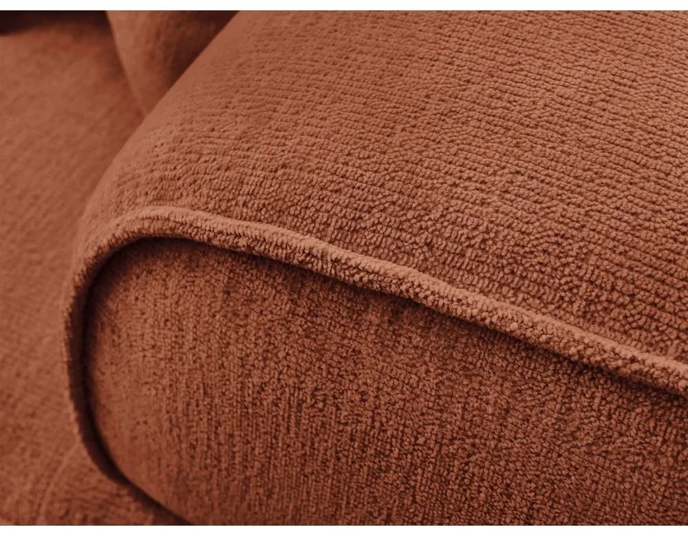 Terakotová ženilková pohovka 237 cm Whesley – Bobochic Paris