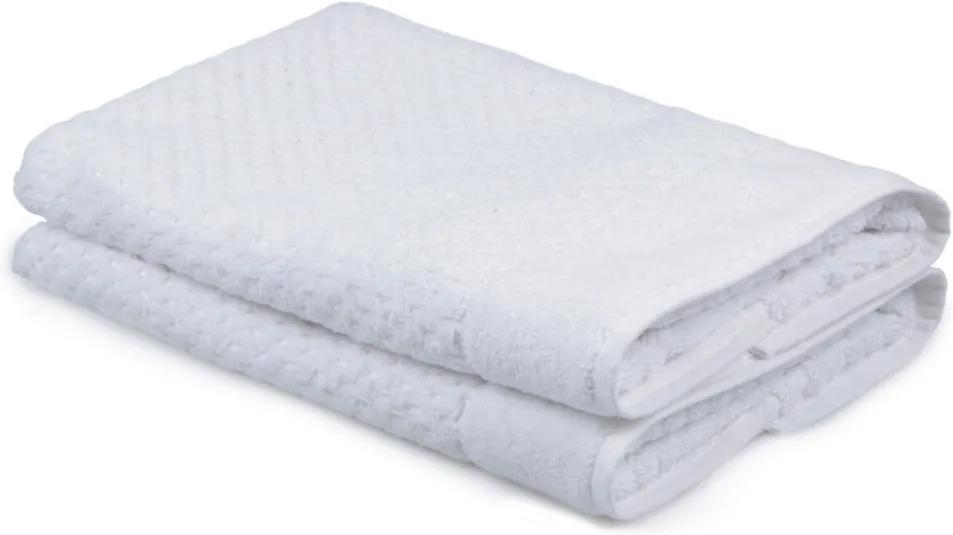 Sada 2 bielych uterákov zo 100% bavlny Mosley, 50 × 80 cm