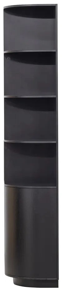 Čierna modulárna knižnica z borovicového dreva 78x210 cm Finca – WOOOD