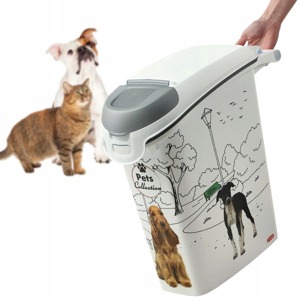 Kontejner a úložný box na granule pro psy, 23l/10kg DOG