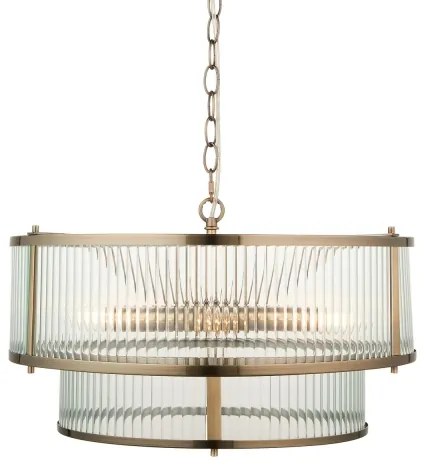 Endon 110944 - Závesný luster na reťazi RIDGETON 5xE14/6W/230V mosadz