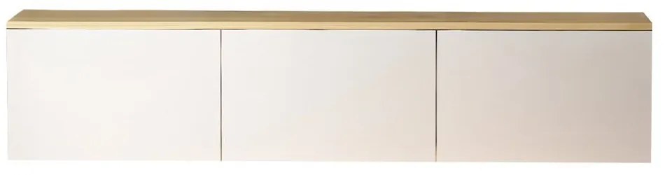TV stolík v dekore duba v bielo-prírodnej farbe 160x35x32 cm Neon – Kalune Design