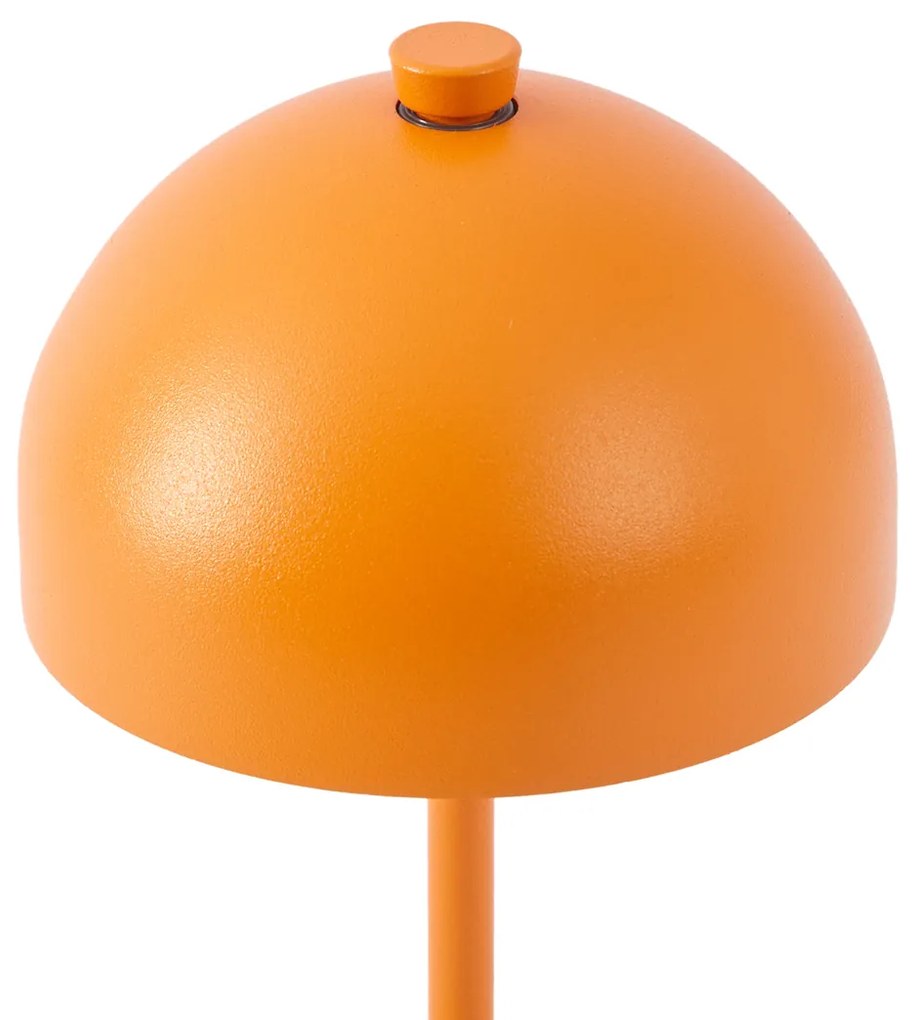 Stolná lampa oranžová vrátane LED IP54 Nabíjateľná s nabíjacou stanicou - Squirrel