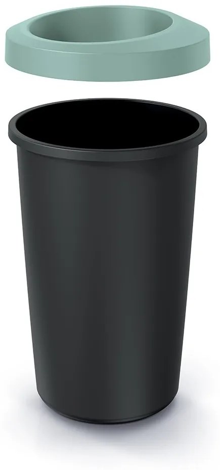 Odpadkový kôš kompaktný svetlozelený/čierny
