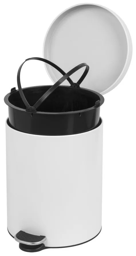 Alda Pedálový odpadkový kôš Soft Close Freedom Fresh 5 l, biela, 5 l