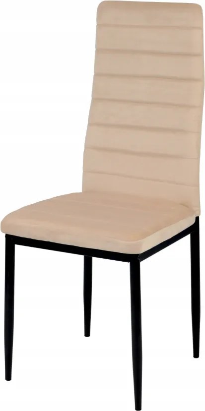 TRENDIE Jedálenská stolička Chicago zamatová béžová