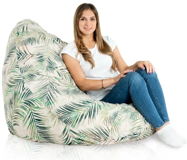 Sedací vak DROP XXL botanic