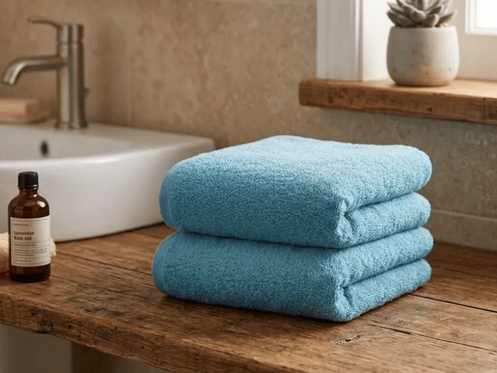 Uterák NORIELLE 50x90 cm svetlomodrý, 100% bavlna