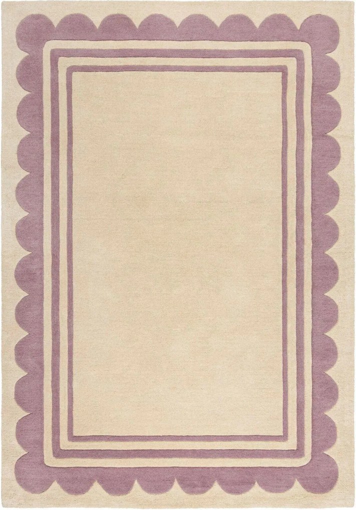 XXXLutz RUČNE TKANÝ KOBEREC, 120/170 cm lila, béžová Flair Rugs - Online Only bytové doplnky - 003165017101