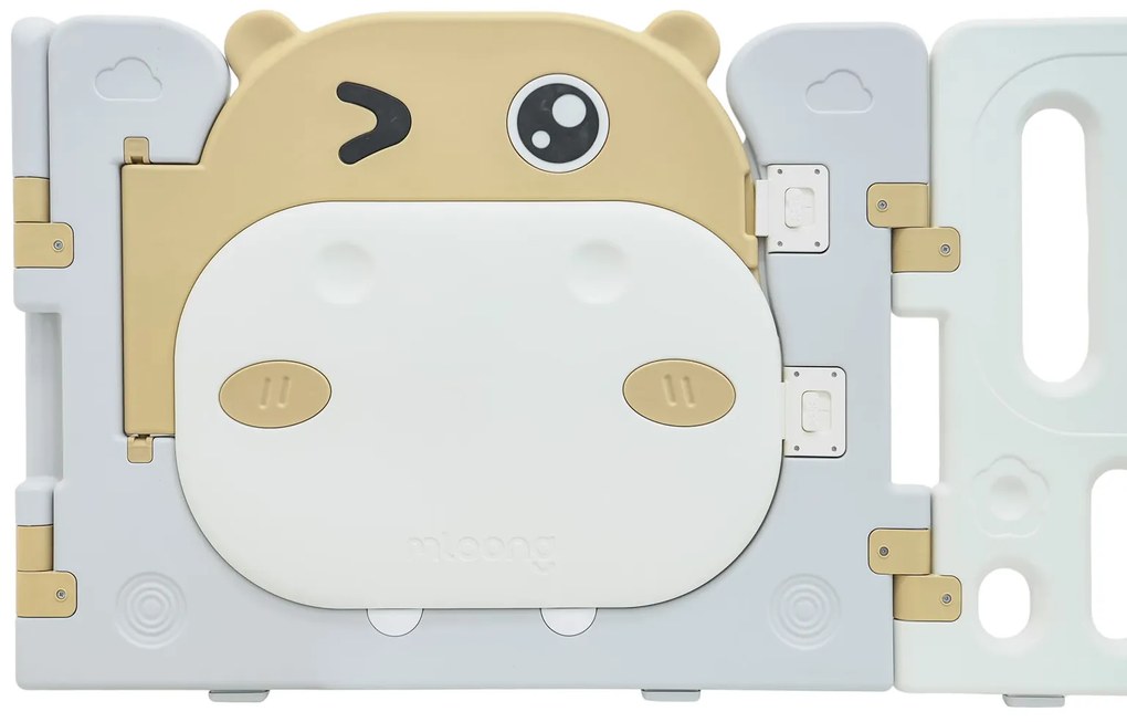 Modulárna ohrádka Hippo modrá pre deti ZOG.SQ-002 Farba: modrá