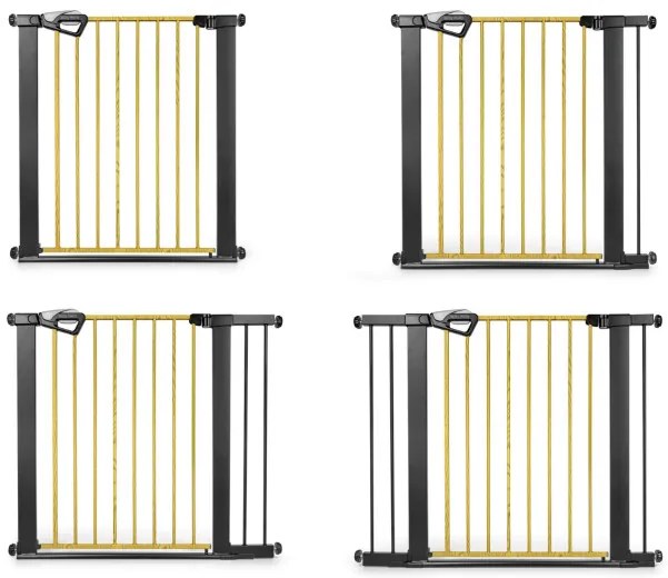 Bezpečnostná zábrana GUARDY 104 s rozšírením, čierna / prírodná