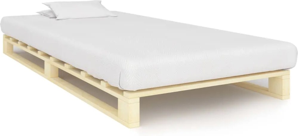 285235 Edco Paletový posteľný rám, borovicový masív 100x200 cm