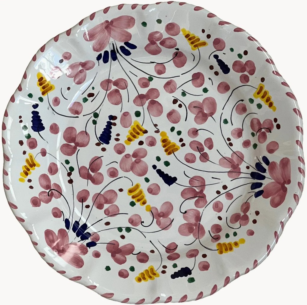 Ručne vyrobený plytký tanier Toscana