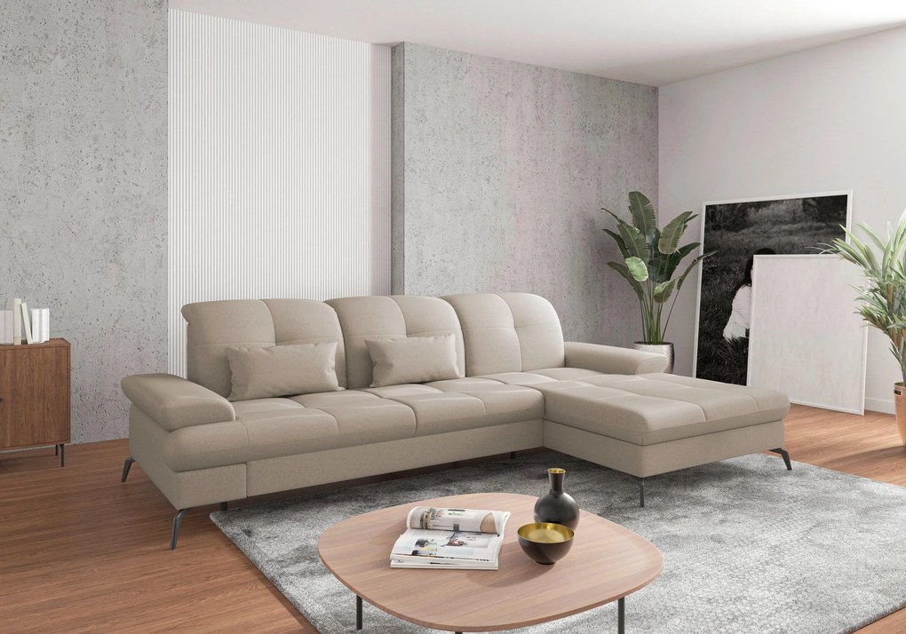 XXXLutz ROHOVÁ SEDAČKA, textil, taupe Sit & More - Sedačky - 000144009607