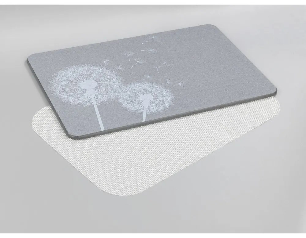 Sivá kúpeľňová predložka z kremeliny 39x60 cm Astera – Wenko