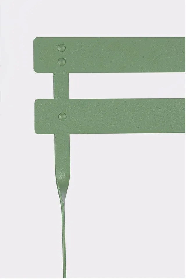 Šalviovozelená oceľová záhradná jedálenská súprava pre 2 Austin – Bizzotto