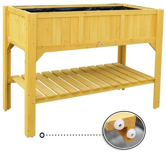 Habau Vyvýšený záhon s odkladacou plochou (prírodná)  (100274945)