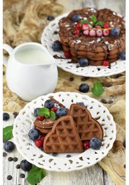 Heinner HWF-1000CR - Vaflovač 1000W/230V čierna/ružové zlato