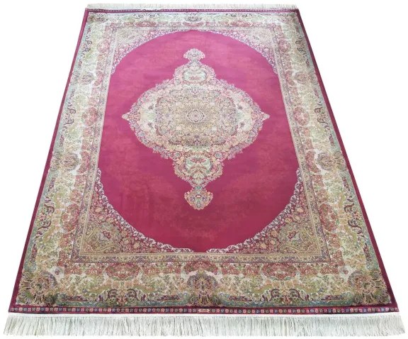 Koberec Exkluzívny Qum Silk 01 červený