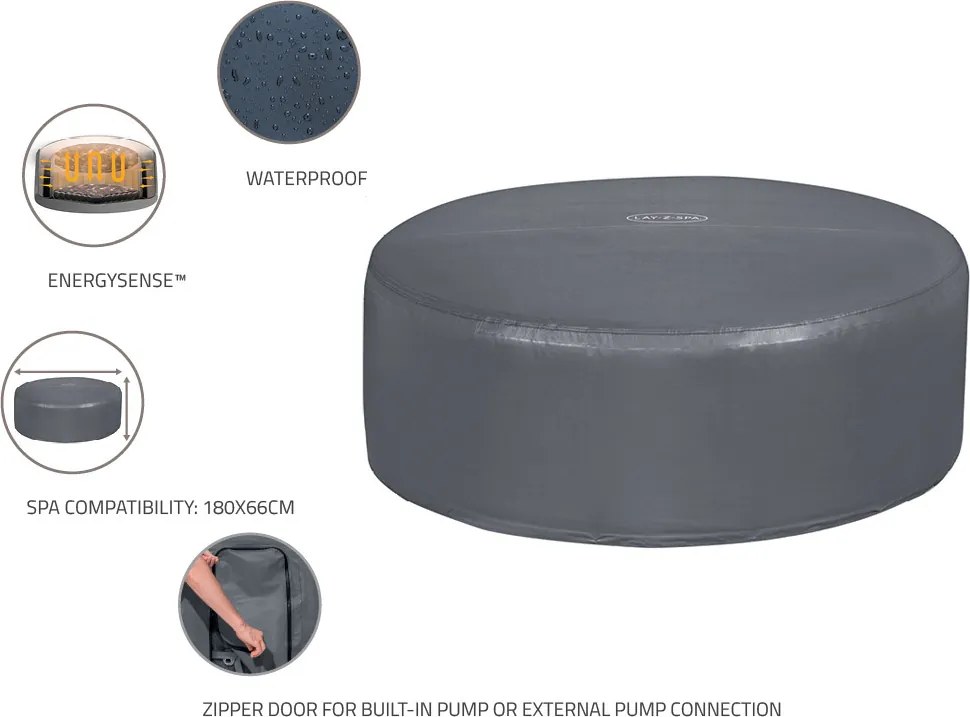 Producent niezdefiniowany Bestway Termálny kryt na Lay-Z-Spa, obal ENEGYSENSE 180 x 66 cm 60317