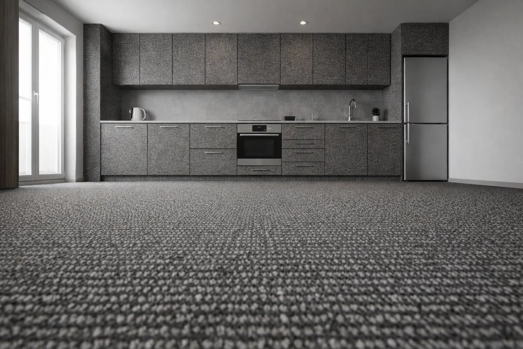 Timzo, Metrážny koberec Neapol 4719 - neúčtujeme odrezky z role, na mieru, šíře 1,33m,1m,2m,3m,4m,5m,na mieru, neúčtujeme odrezky, hnedá, filc, chodba / predsieň