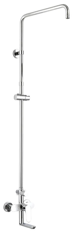 Mereo Mereo, Nástenná vaňová batéria Viana so sprchovou tyčou bez príslušenstva, MER-CBE60101S