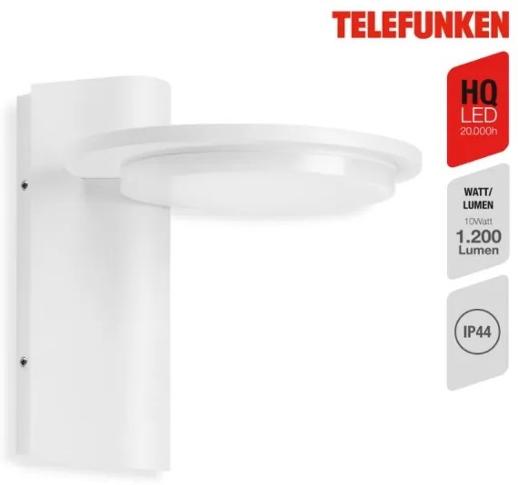 Telefunken 312406TF - LED Vonkajšie nástenné svietidlo LED/10W/230V IP44