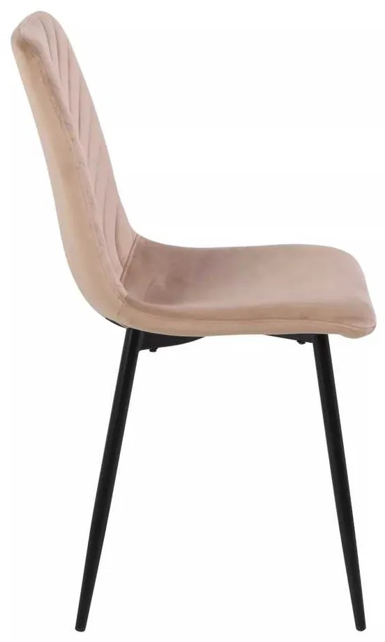 Jedálenská stolička Freville Velvet, béžová