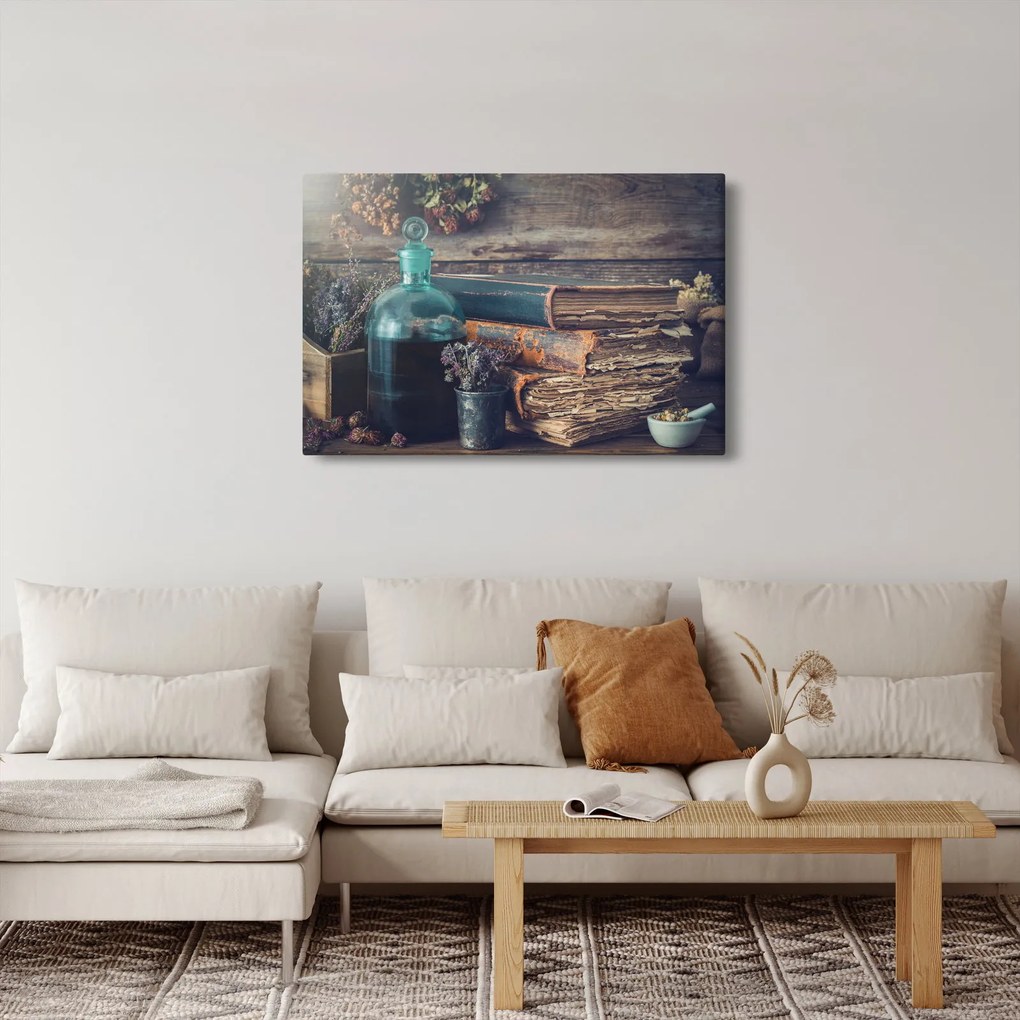 Obraz - Stolík apatykárky (90x60 cm)