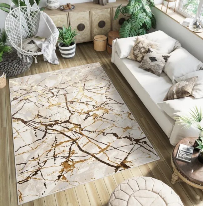 Koberec GOLDEN SHRNIK MZ34D HBJ krémový