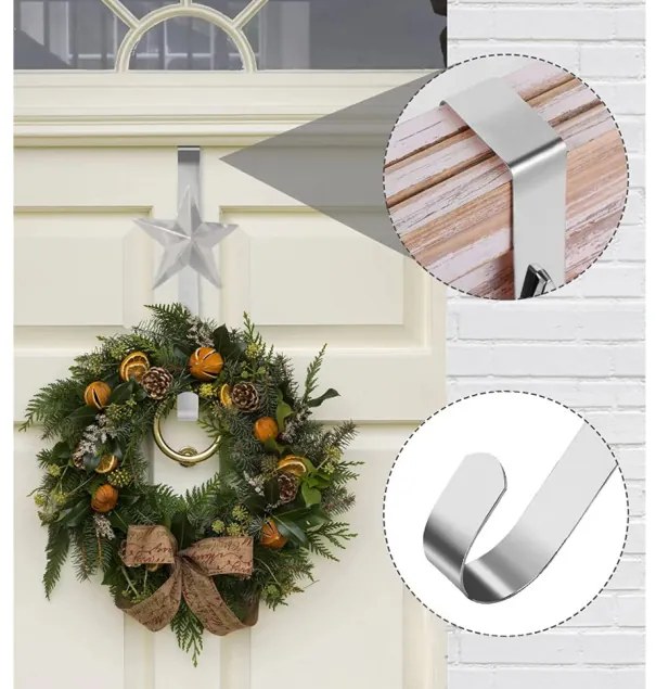 Vianočný háčik na dvere 301079 hviezda